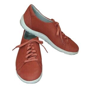 Dansko Sneakers Red Chili Terracotta Women Sz 40 US 9-9.5  Nubuck Leather Shoes